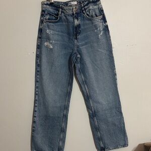 Zara Blue Flare & Wide Leg Jeans